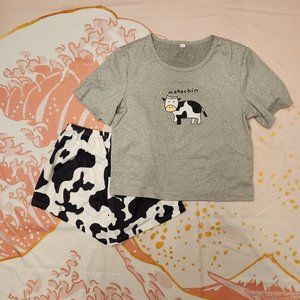 Cow pajama set